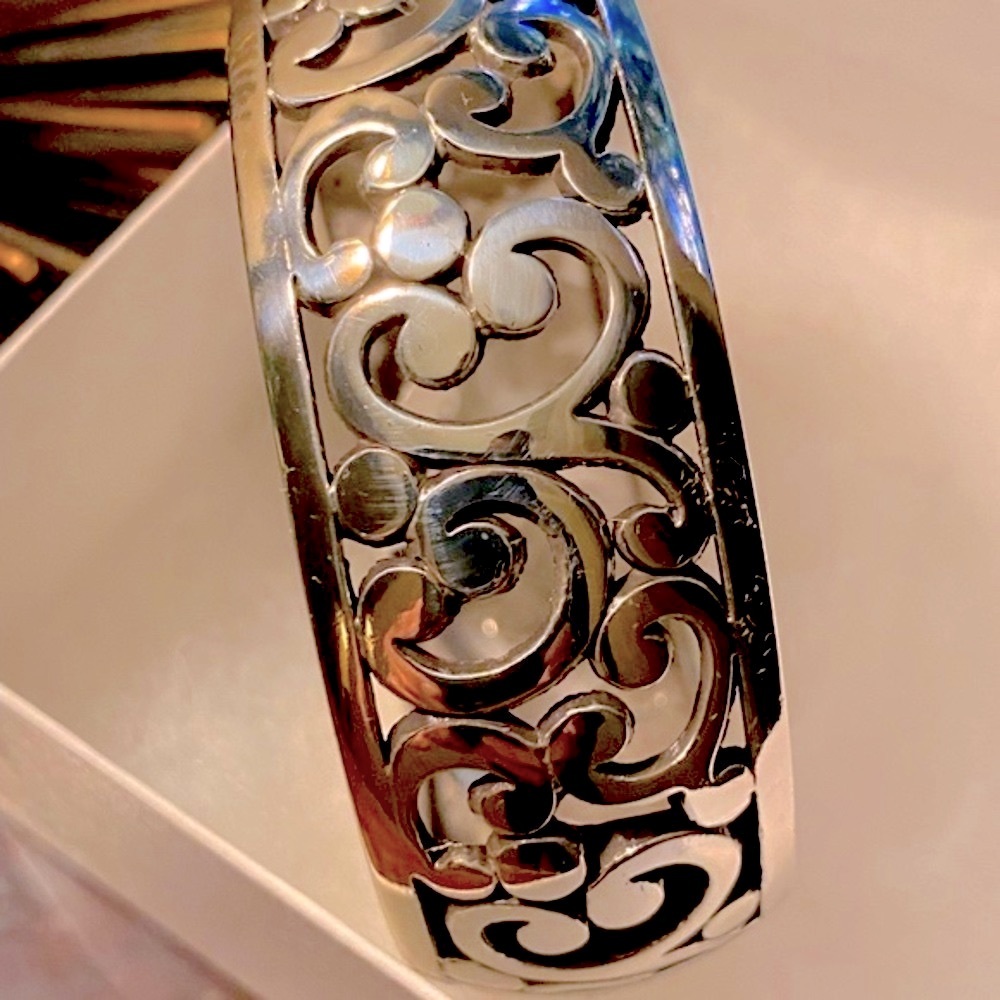 Chico’s silver bracelet. Great condition.